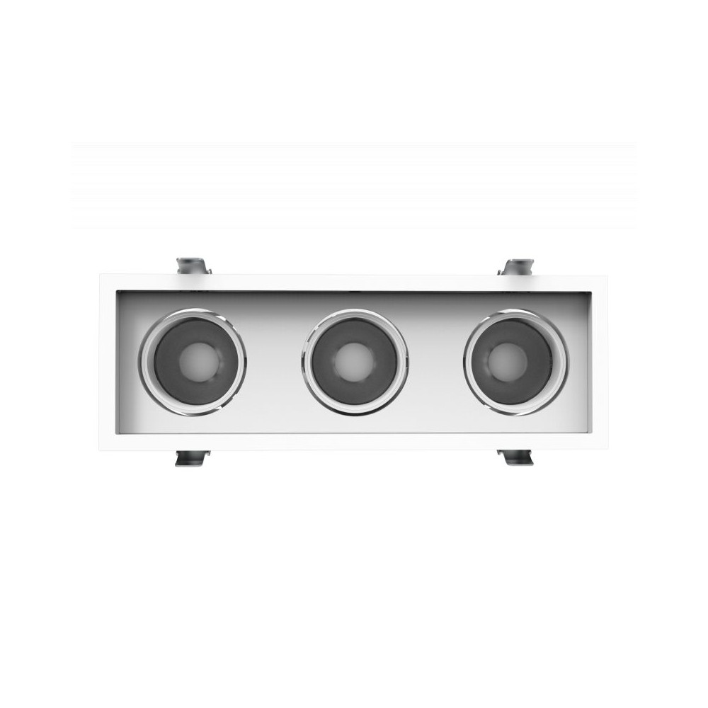 DownRay Adjustable CLAREO 3x10-30W TRIO DESIGN White Driverless