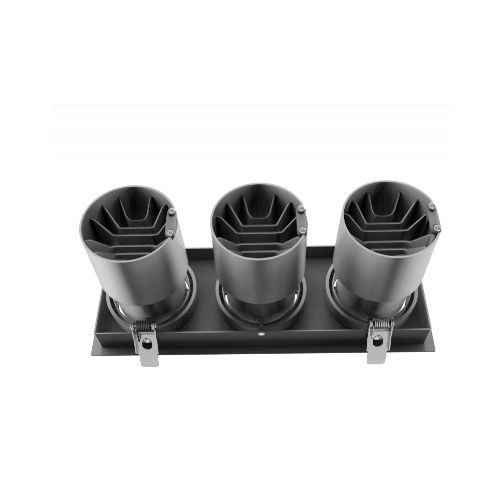 DownRay Oriënteerbaar CLAREO 3x10-30W TRIO DESIGN Wit Zonder Driver