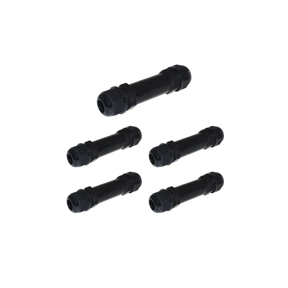 Lot de 5 Connecteurs Presse étoupe étanches Diamètre 7-14.5mm (1.5-4mm²) IP68 EUR'OHM 70020