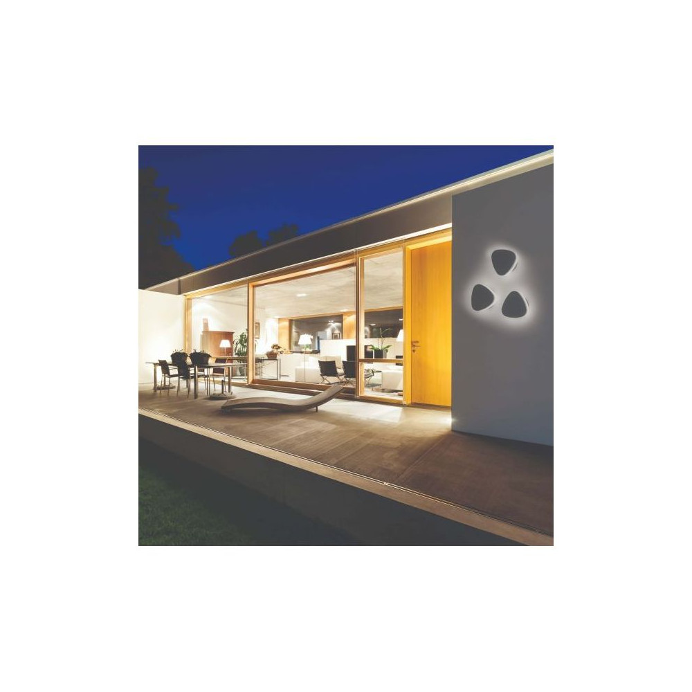 Buitenwandlamp ZAMBELIS 9W IP65 DESIGN Grafiet E195