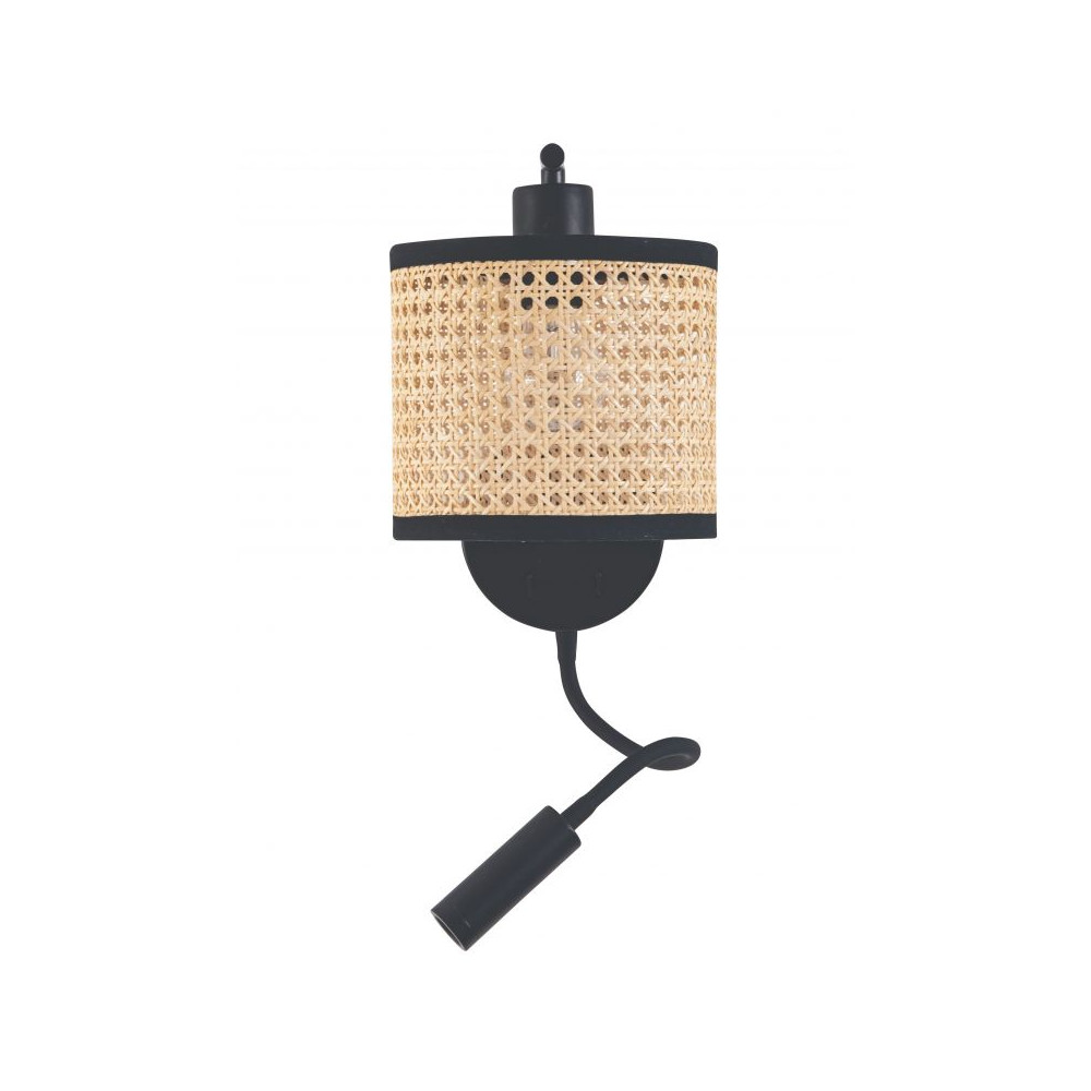 Applique ZAMBELIS E27 DESIGN Noir Mat Sans Source 20355 FS