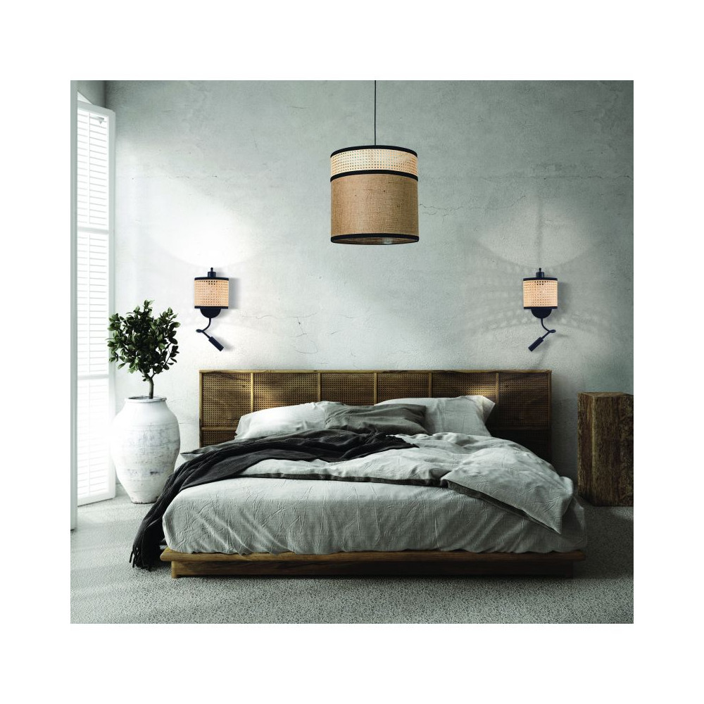 Wandlamp ZAMBELIS E27 DESIGN Mat Zwart Zonder Lichtbron 20355 FS