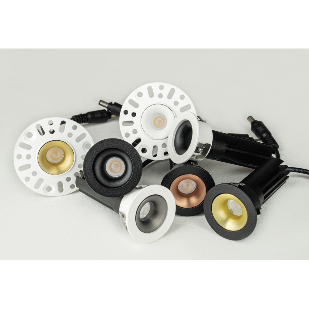 Frameless Frame Downlight ZAMBELIS 7W LED DESIGN Sandblasted White 25293 FS
