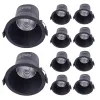 MiniRay CLAREO 9W IP44 START Zwart Pack 10