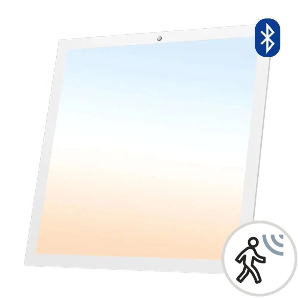 CLAREO Detektor-Panel 600x600 25W 150lm/W KAMELEON SENSOR Bluetooth TECH 2 Mit Treiber