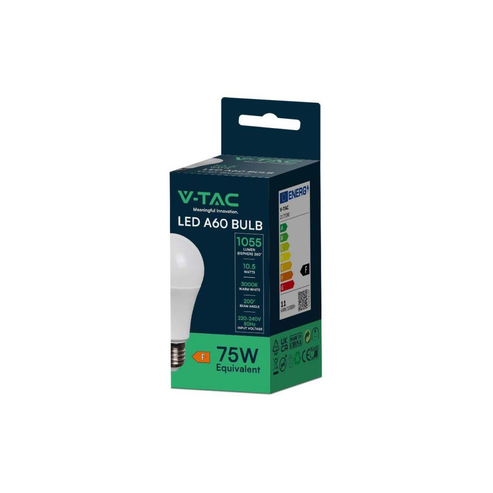 Bulbe LED E27 A60 V-TAC 10,5W START 2 VT-2112