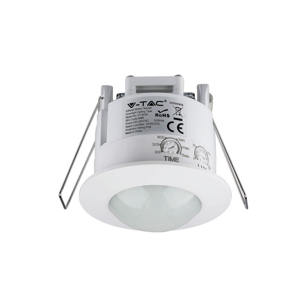 Infrarood Bewegingsmelder V-TAC Inbouw START Wit VT-8029