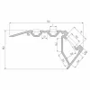 Aluminum Stair Profile CLAREO 2m ADVANCE 2 - Pack