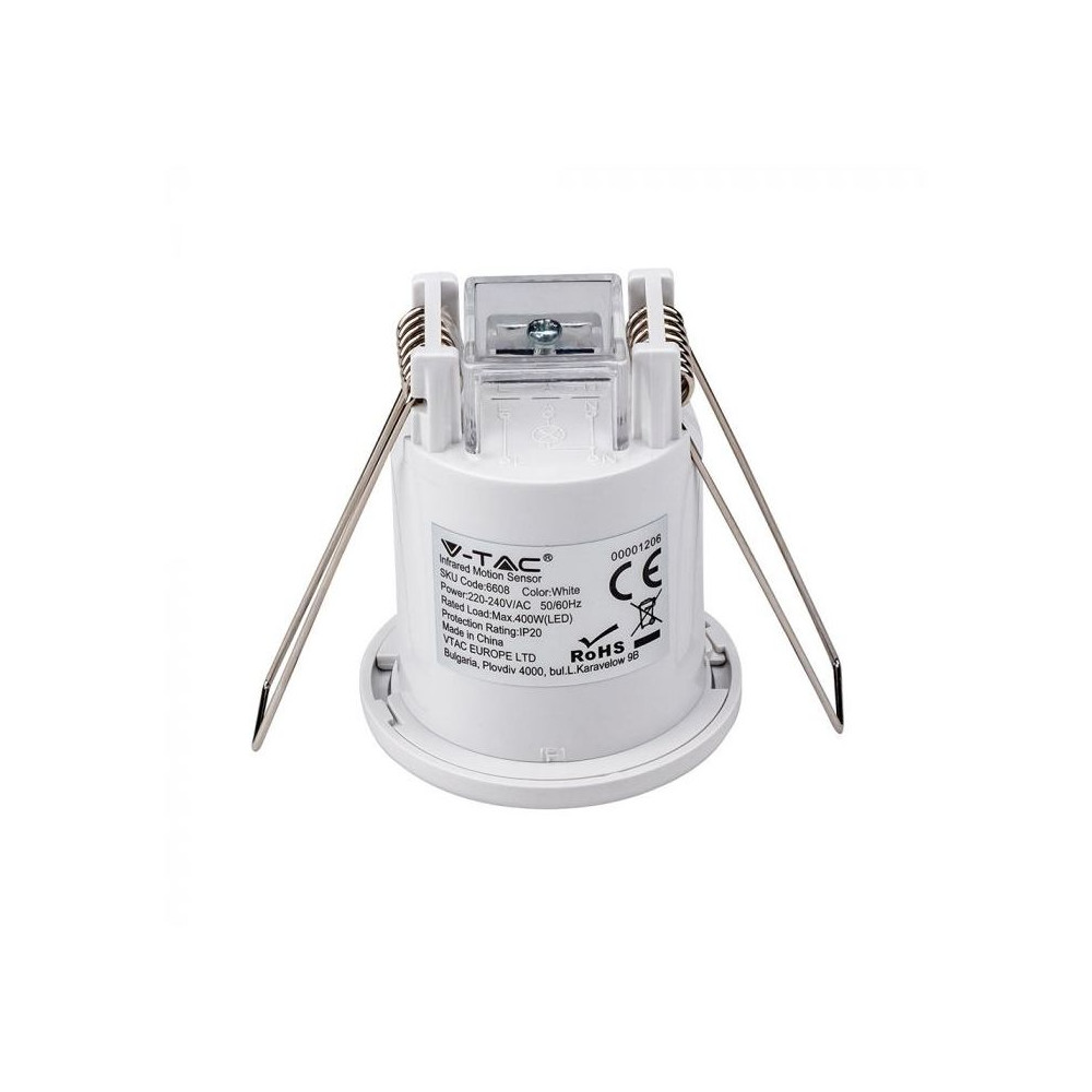 INBOUW INFRAROOD AANWEZIGHEIDSDETECTOR WIT V-TAC VT-8092