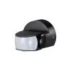 Zwarte V-TAC IP65 START Verstelbare Infrarood Bewegingssensor VT-8093