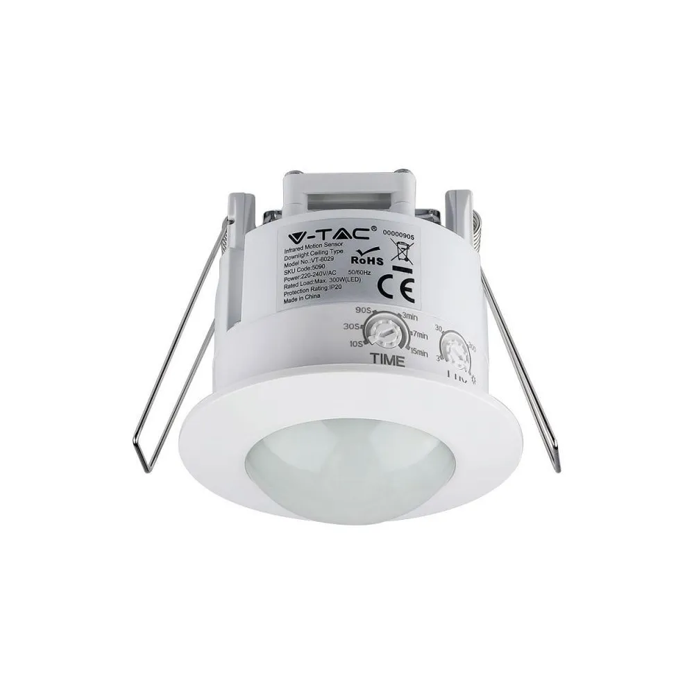 Infrarood Bewegingsmelder V-TAC Inbouw START Wit VT-8029