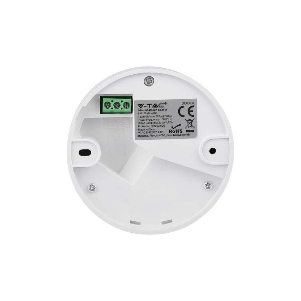 Infrarot-Bewegungsmelder V-TAC START Weiß VT-8004
