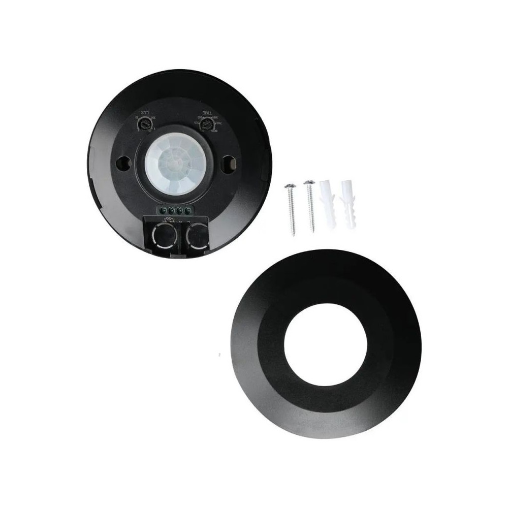 V-TAC Extra-Flat START Black Infrared Motion Detector VT-8027