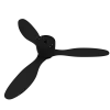 FreshLum CLAREO Ø130cm 48W RE2020 ADVANCE - Zwarte Basis