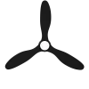 FreshLum CLAREO Ø130cm 48W RE2020 ADVANCE - Base Noire