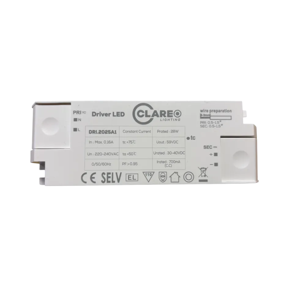 Driver High Efficiency CLAREO ON/OFF 700mA 30W Flicker free