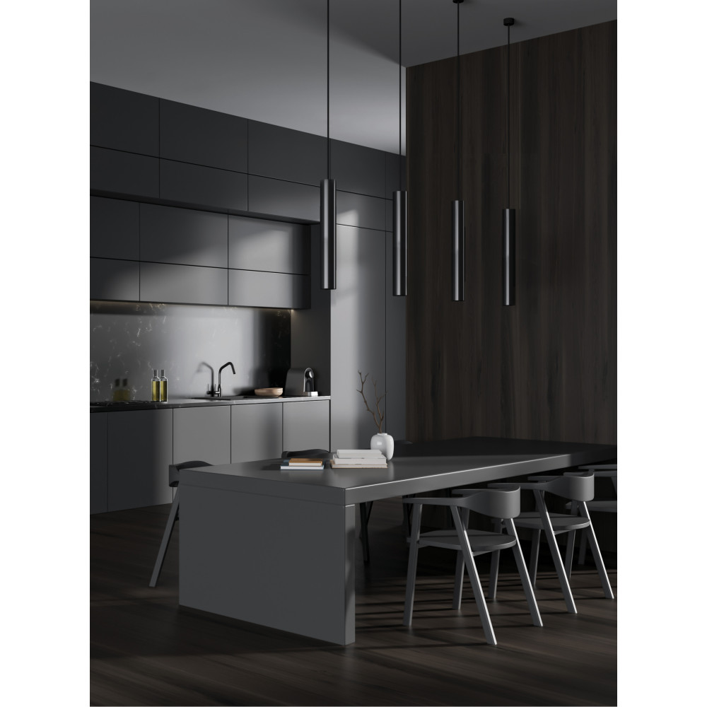 Hanglamp ZAMBELIS D53 GU10 DESIGN Zwart Zonder Lichtbron S157