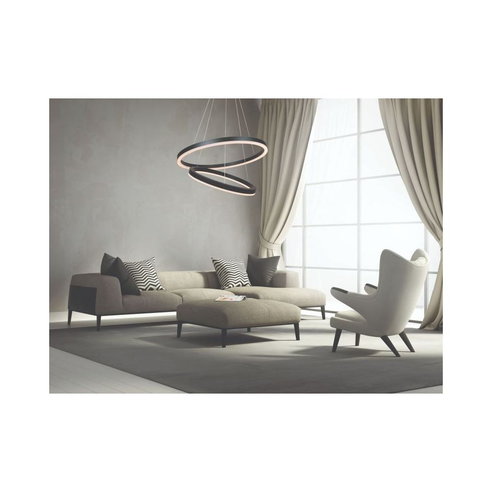 Hanglamp ZAMBELIS D600 60W DESIGN Mat Zwart 1616
