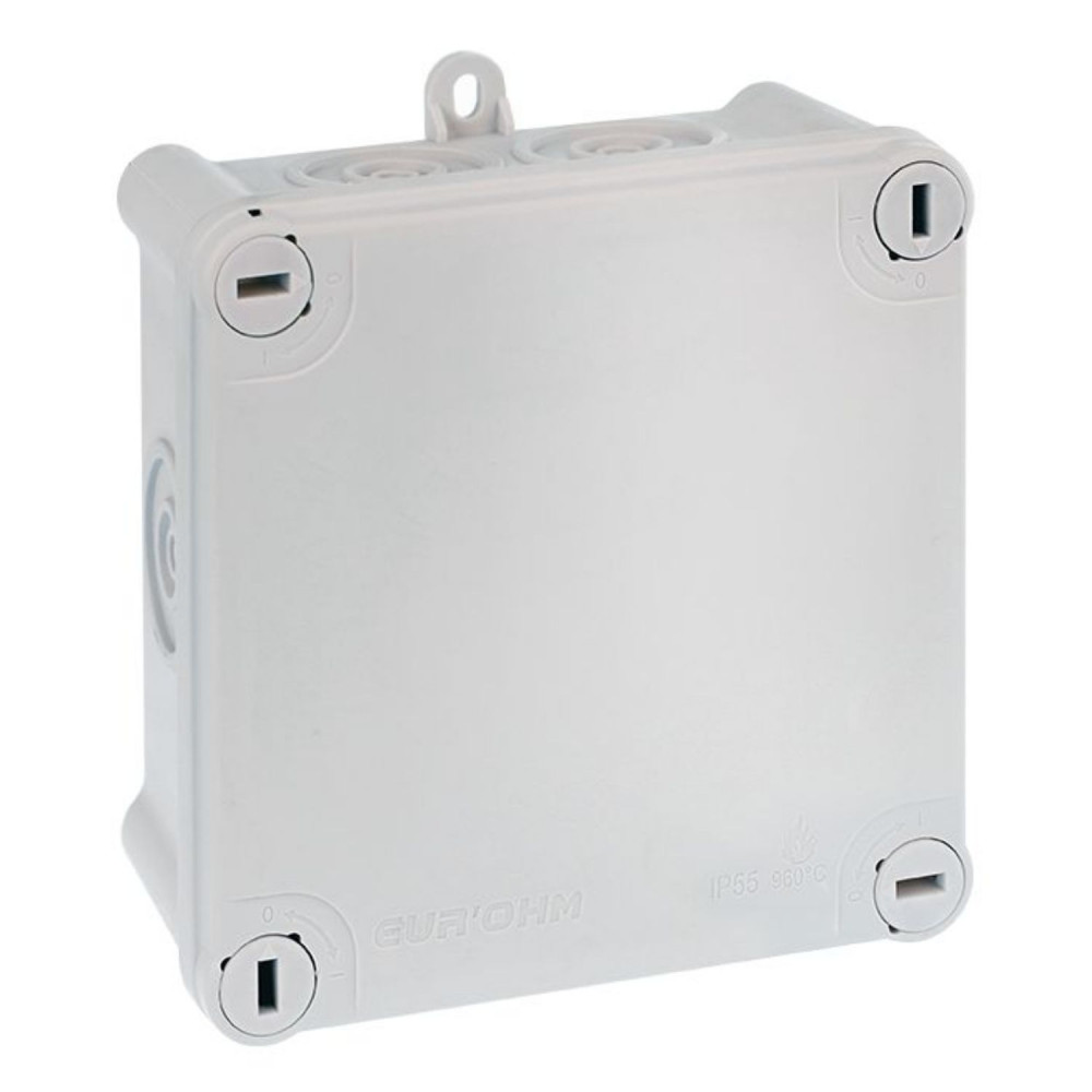 Lot de 45 Boîtes de dérivation étanches IP55 105x105x55mm 960° entrées directes EUR'OHM 50034 - Lot de 45