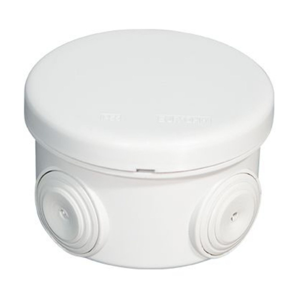 Lot de 5 Boîtes de dérivation étanches IP55 rondes diamètre 80x45mm 960° EUR'OHM 50002