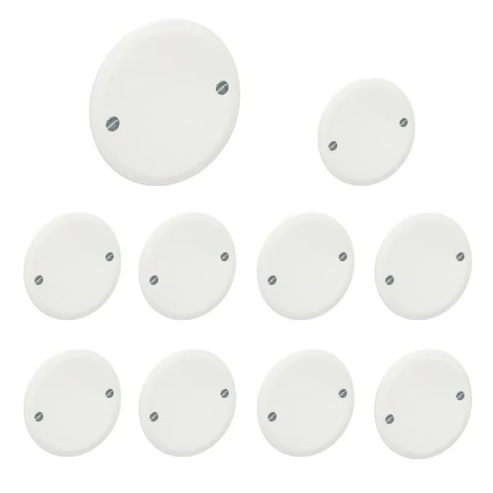 Set van 10 Deksels met schroeven Diameter 80mm EUR'OHM 52302