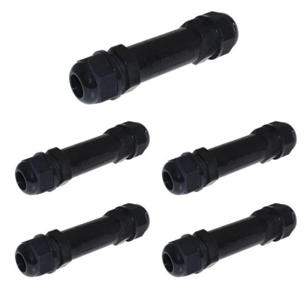 Pack of 5 Waterproof Cable Gland Connectors Diameter 7-14.5mm (1.5-4mm²) IP68 EUR'OHM 70020