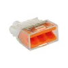 Set of 100 Transparent Connectors 3P EUR'OHM 70053