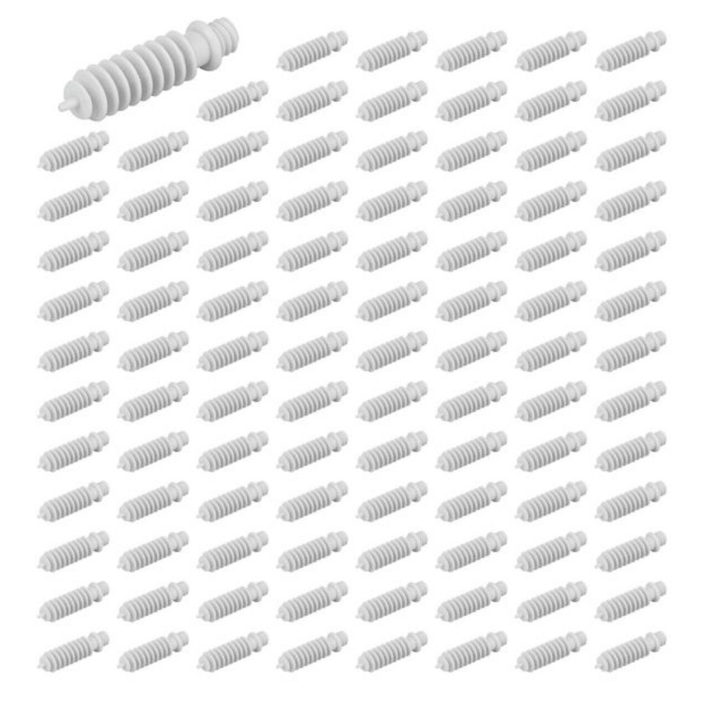 Pack of 100 Threaded head anchors 8mm drilling EUR'OHM 43610