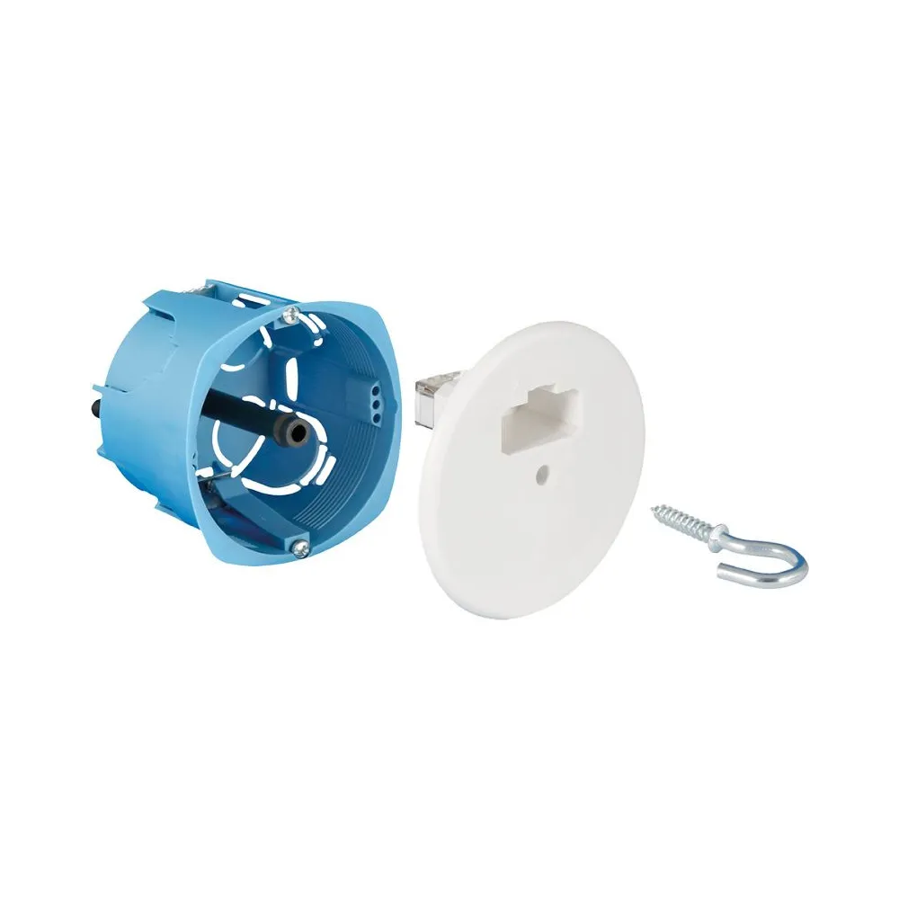 DCL-centrumpuntdoos voor gipsplaat met diameter 67mm met klauwen en haak EUROHM 53012
