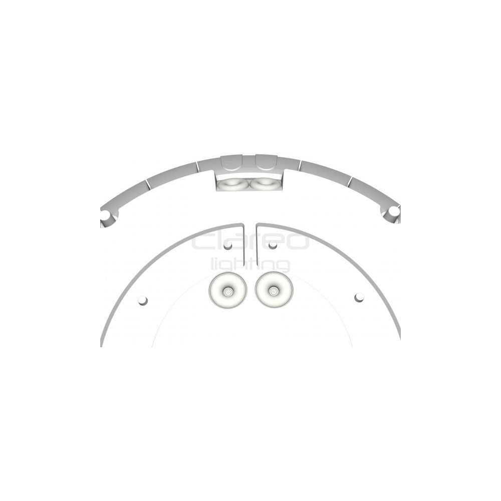 DomeLED Detector CLAREO 18W Anti-vandal START Pack 6 FS