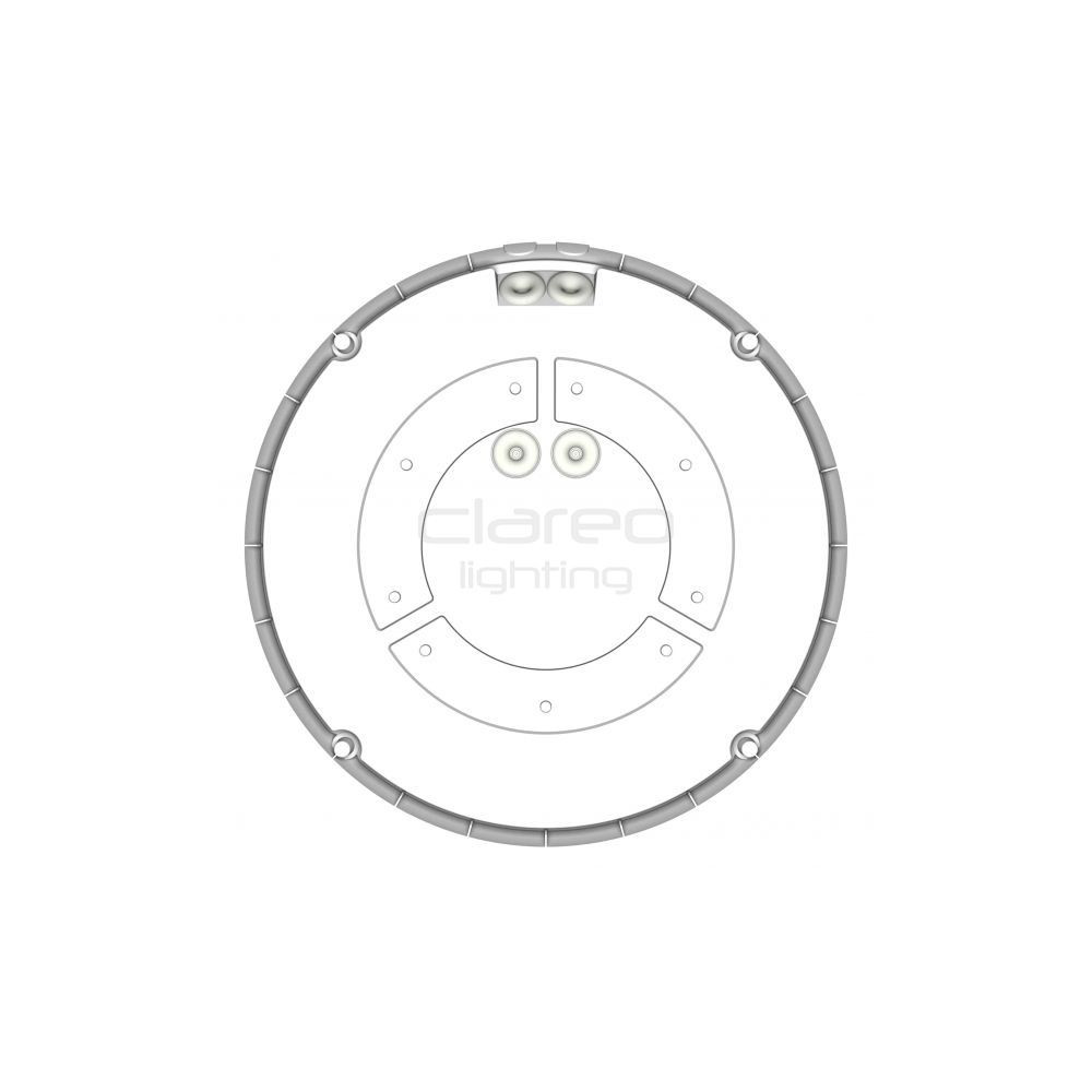 DomeLED Détecteur CLAREO 18W Anti-vandale START Pack 6