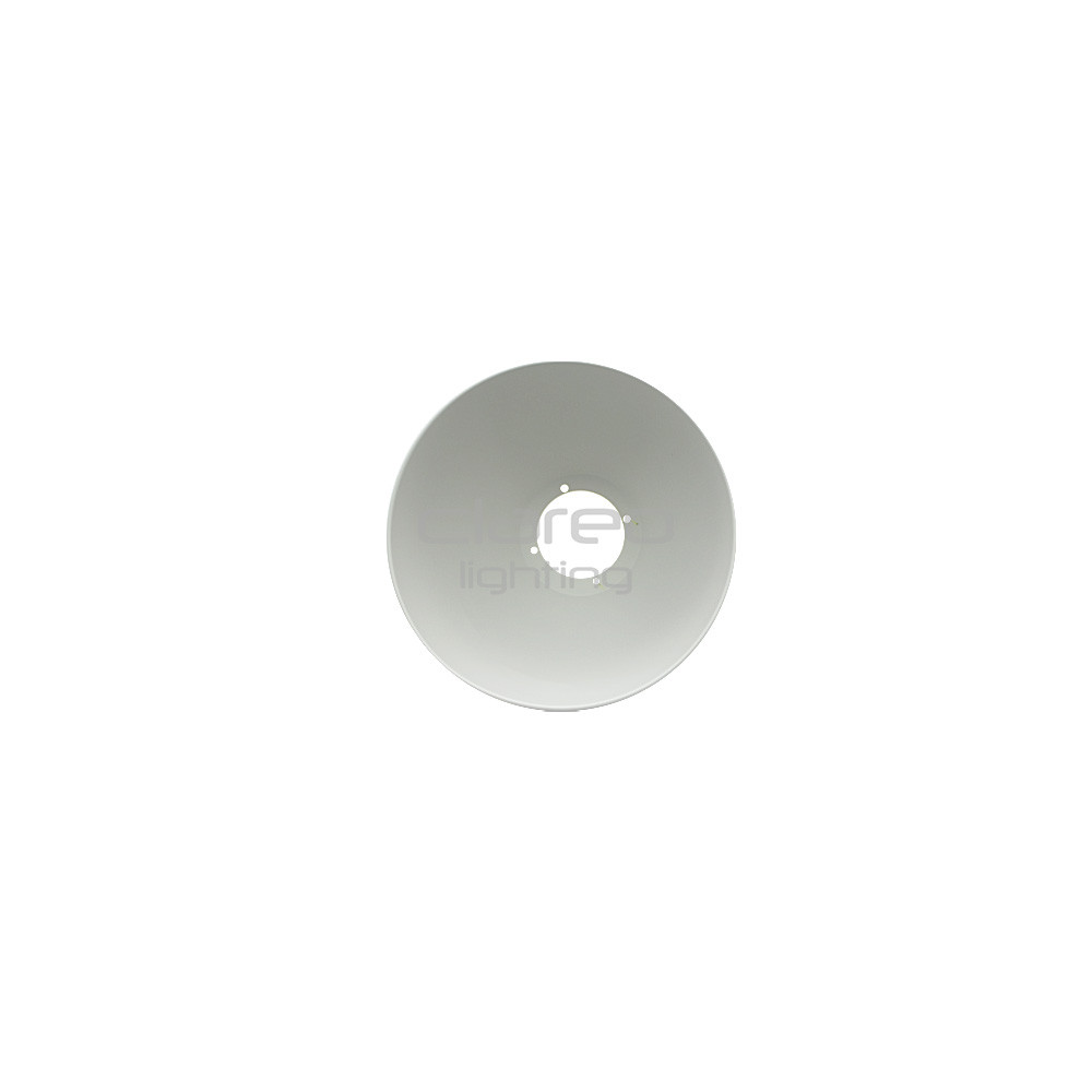 Alu Witte Koepel RAL 9003 en Zwarte reflector RAL 9005 voor Eclipse CLAREO DESIGN