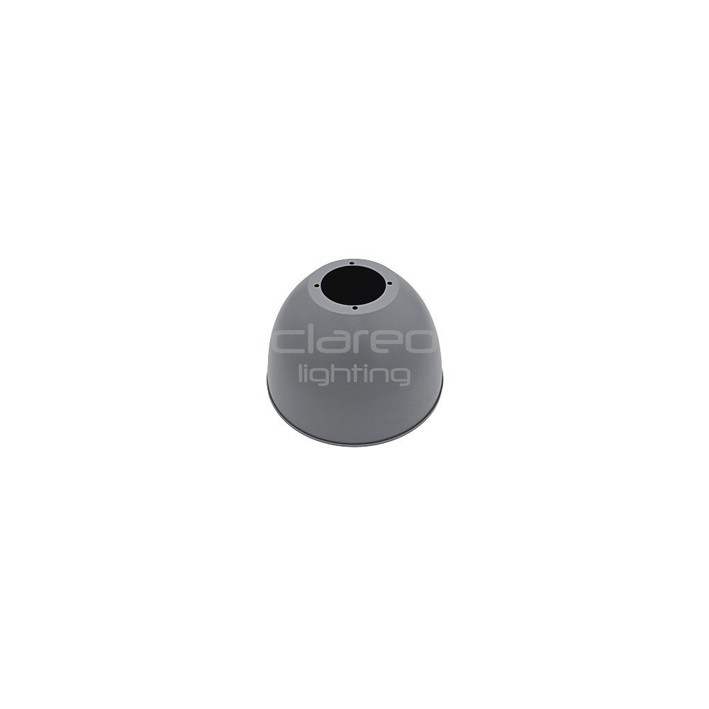 Alu Grijze Koepel RAL 7045 en Witte reflector RAL 9003 voor Eclipse CLAREO DESIGN