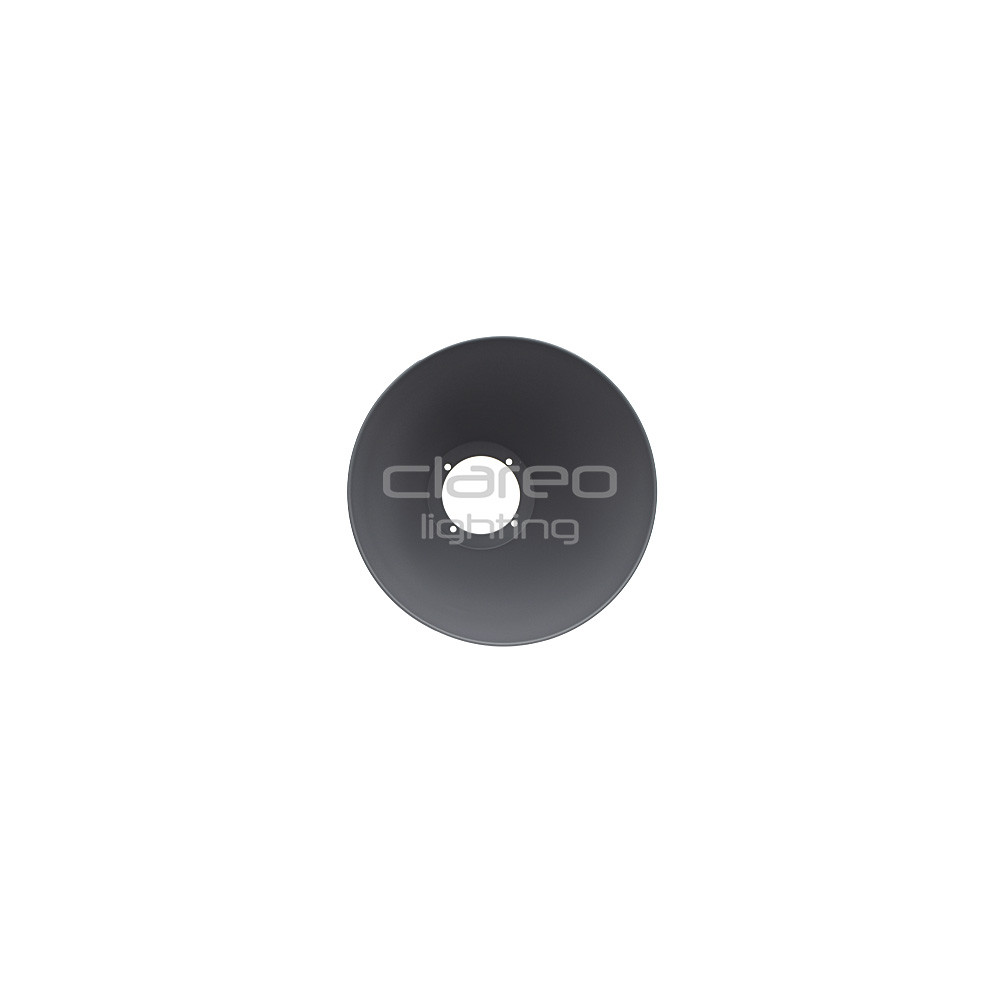 Alu Grijze Koepel RAL 7045 en Witte reflector RAL 9003 voor Eclipse CLAREO DESIGN