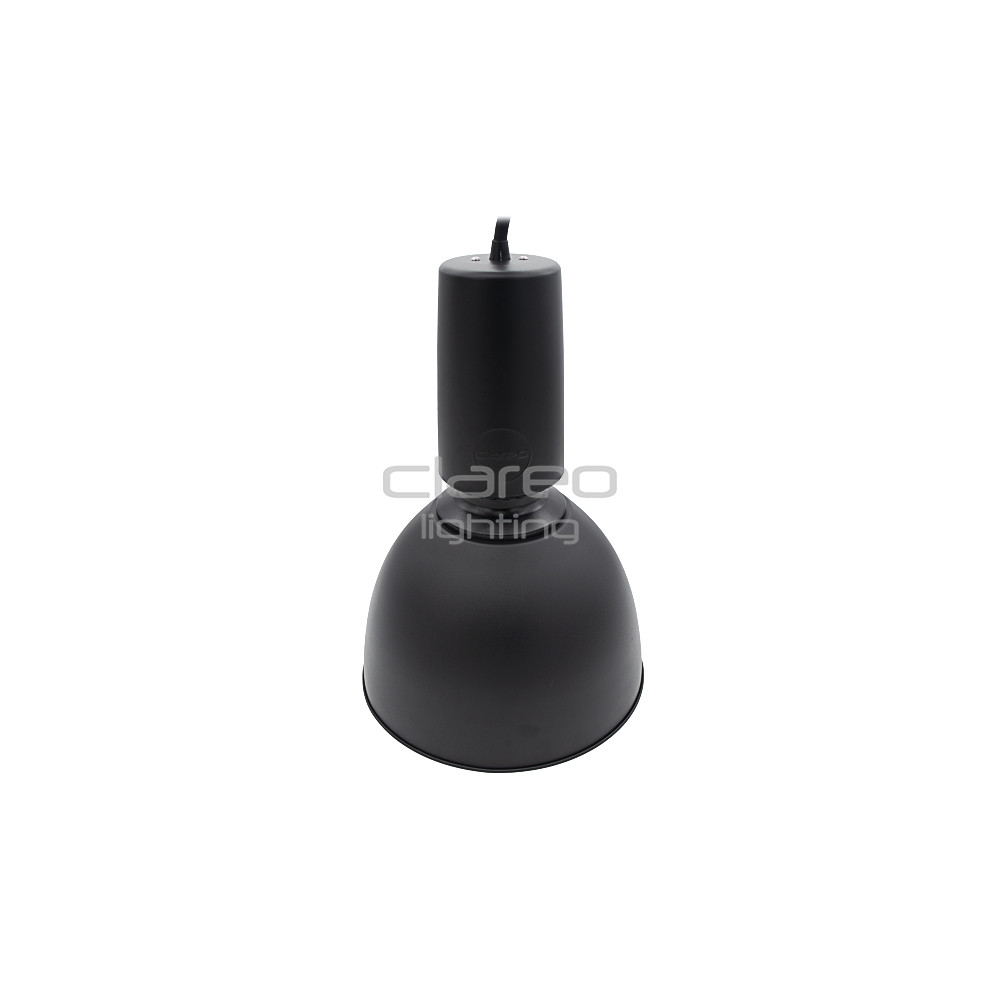 Alu Zwarte Koepel RAL 9005 en Grijze reflector RAL 7045 voor Eclipse CLAREO DESIGN
