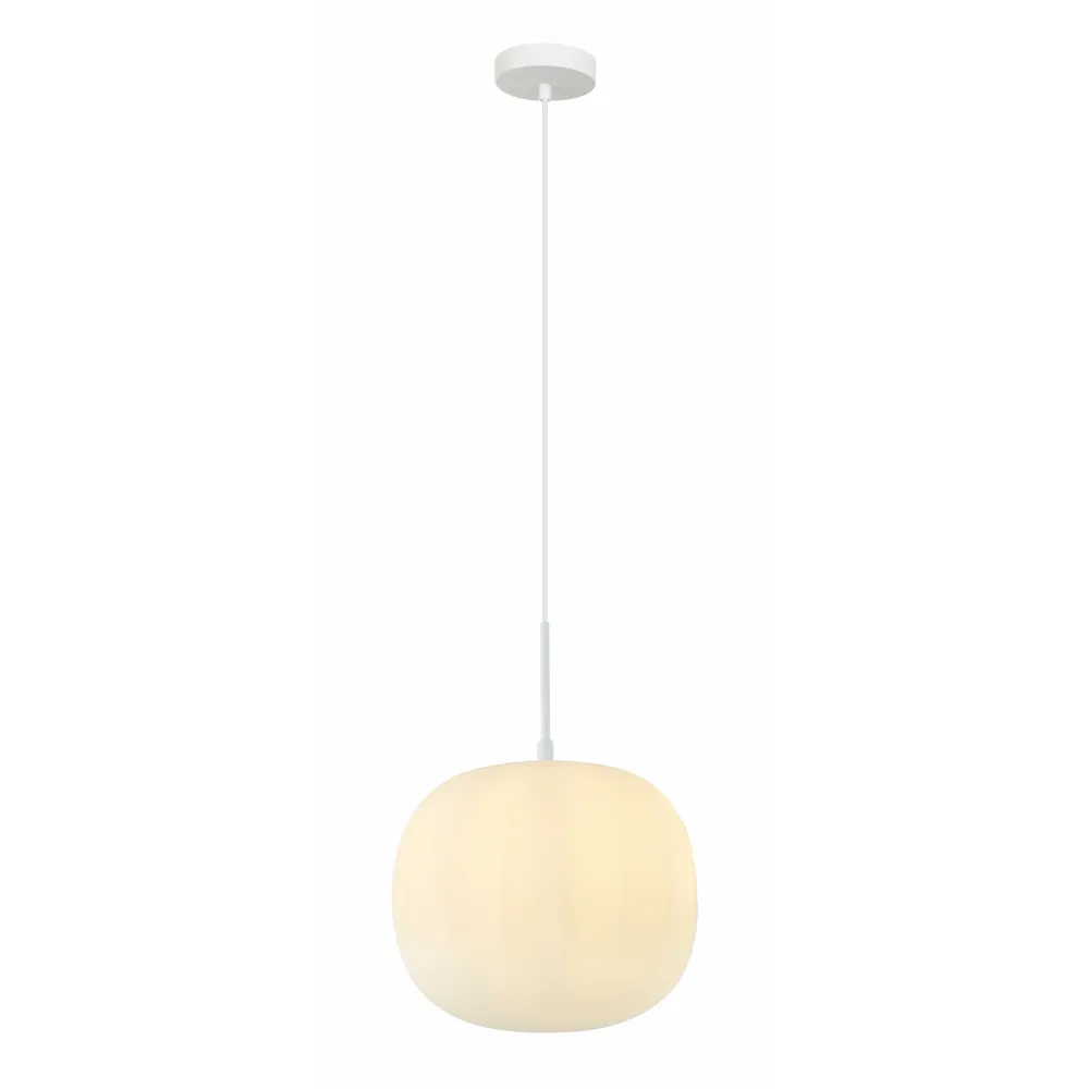 Suspension ZAMBELIS D300 E27 DESIGN Blanc Mat Sans Source