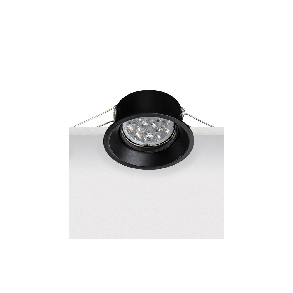 Spot Kap ZAMBELIS D75 GU10 DESIGN Zwart Zonder Lichtbron