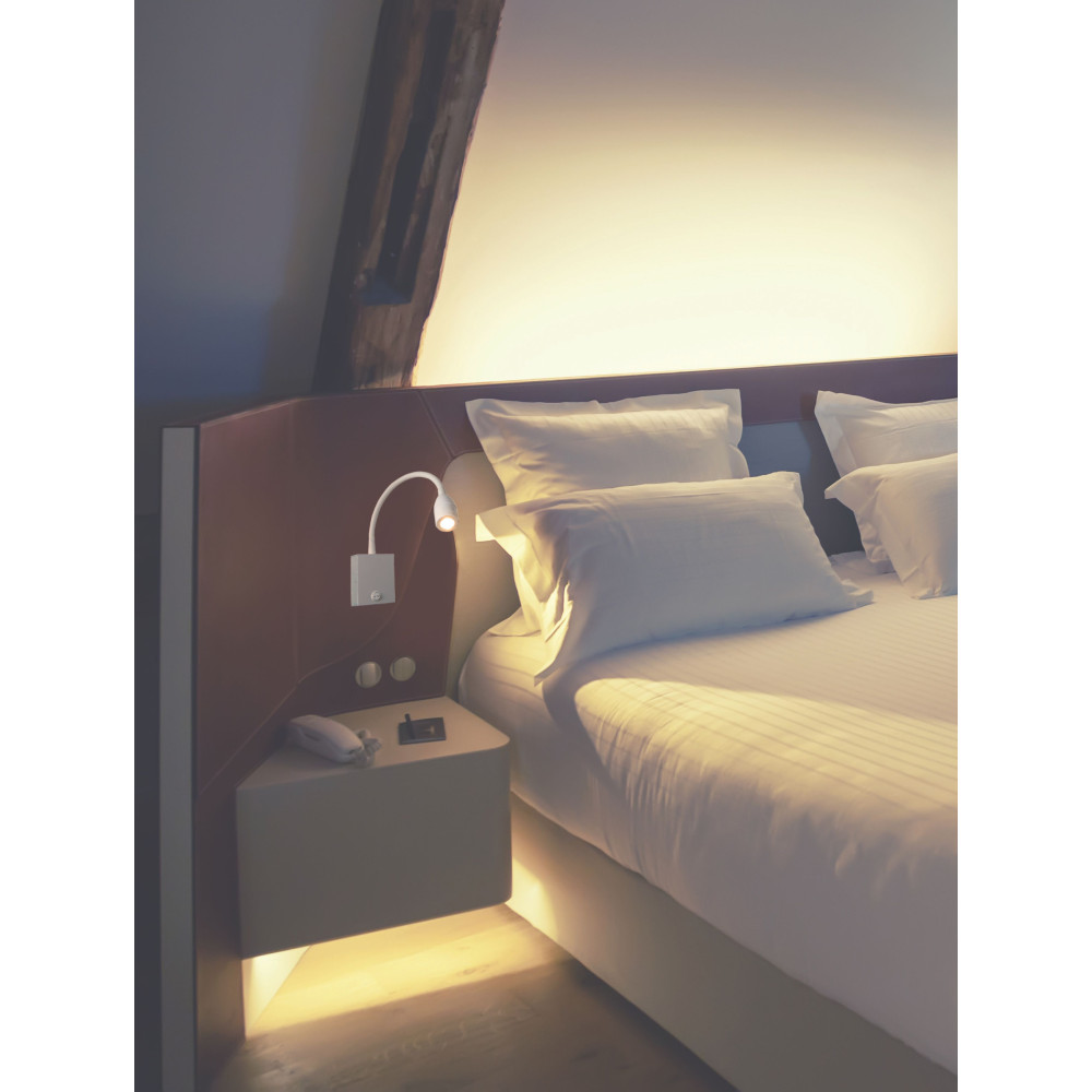 ZAMBELIS wandlamp 3W DESIGN Mat wit
