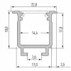 Einbau-Aluminiumprofil CLAREO 18x17 2m ADVANCE
